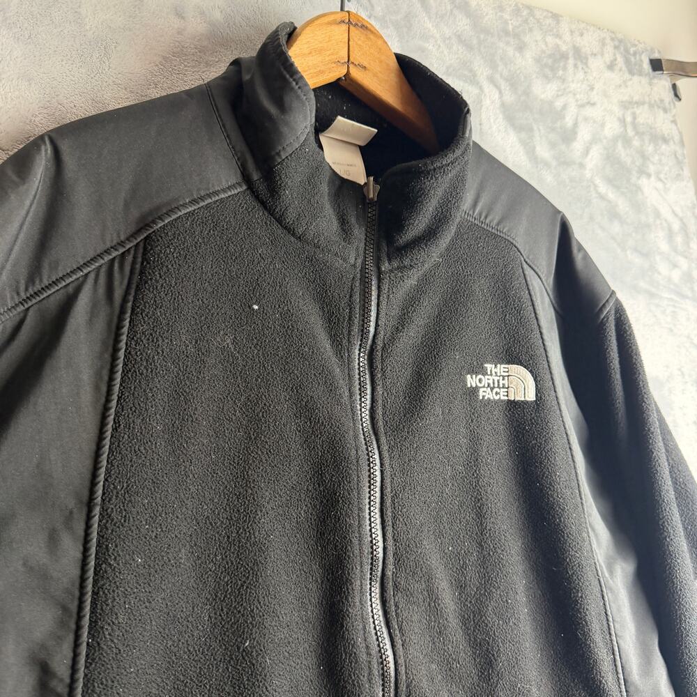 The North Face‎ Denali Fleece Jacket Women L Black Full Zip Polartec